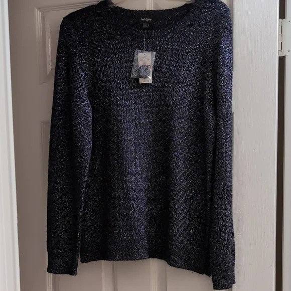 Women's Crew Neck Sparkle Sweater - Picture 1 of 5